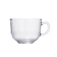 Mug en verre sodocalcique grande capacité résistant aux hautes températures pour usage domestique, tasse à petit-déjeuner, à flocons d'avoine, à lait, à café avec couvercle et cuillère