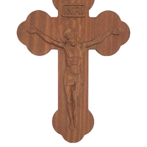 Phong cách Châu Âu khắc gỗ thánh giá/Jerusalem crucifixes tôn giáo bằng gỗ crucifixes - Product Image 4