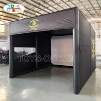 Tente de Simulation de Golf Gonflable Professionnelle – Écran de Projection en PVC Durable avec Support de Projecteur