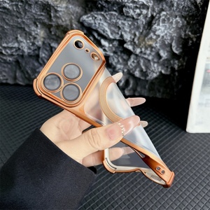 Funda Magnética Translúcida Mate de Alta Calidad para iPhone 17 15 16 Pro Max 17 Air con Película Protectora de Lente de Vidrio HD y Cubierta Suave - Product Image 4