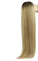 Extensions de cheveux humains invisibles de qualité salon haut de gamme, sans couture, cuticules alignées, intactes, cheveux slaves, trame de cheveux