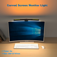 Barre d'écran incurvée pour moniteur 3-Mode 7 couleurs rétro-éclairage bureau jeu ordinateur lampe de bureau écran LED barre suspension