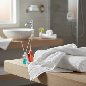 Set di Asciugamani da Bagno Grandi e Soffici Varol Imeria Series, 600gsm in Cotone Turco, 90x150cm, Tinta Unita con Logo, per Viaggi - Product Image 3