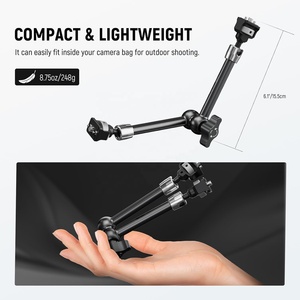 Focus 11 "Brazo mágico articulado con cabezales de bola de 360 ° Pasadores de ubicación para ARRI para montaje en Monitor de cámara - Product Image 5