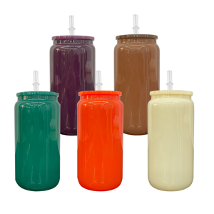 Verre à bière personnalisé avec logo, couleurs automne-hiver, Noël, Halloween, sublimation, 16 oz - Product Image 1