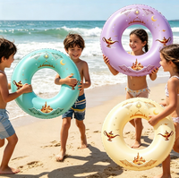 Bouée gonflable pour enfants en PVC, motif Lampe Magique, 56 cm, pliable, écologique, pour piscine, plage, lac, fête estivale