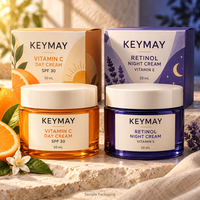 Crème de Jour à la Vitamine C, Crème de Nuit au Rétinol, Éclaircissante, Hydratante, Soins de la Peau, Fabricant OEM ODM en Marque Blanche, Vente en Gros