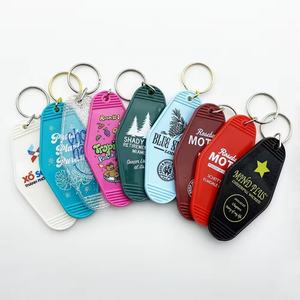 Vente en gros de porte-clés en acrylique personnalisés gravés et imprimés avec logo personnalisé et porte-clés d'hôtel - Product Image 5