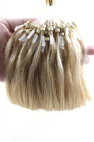 Extensions de cheveux 100% Remy naturels à micro-anneaux invisibles - Sans colle, sans chaleur, sans couture et d'apparence naturelle