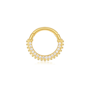 ROXI Single 925 Sterling Silver Nose Ring Single Row Inlaid Zircon <b>Cartilage</b> Earrings and <b>Piercing</b> <b>Jewelry</b> S925 - Product Image 1