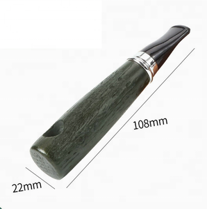 Pipe à tabac en <span class=keywords><strong>bois</strong></span>, torpille, portable, solide, faite à la main, finition cirée, coupe-vent, accessoires pour pipe à fumer à une bouffée - Product Image 5