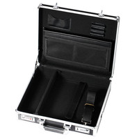 Valise latérale rigide en aluminium Valise de transport robuste texturée avec mousse personnalisée et impression du logo