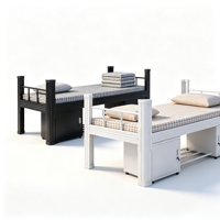 Lit simple confortable pour adulte, lit simple en métal pour adulte et enfant pour dortoir scolaire, lit double pour chambre à coucher, lit en acier