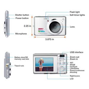 2.4 Inch TFT 8X Máy Ảnh Kỹ Thuật Số <span class=keywords><strong>18</strong></span> <span class=keywords><strong>Mega</strong></span> <span class=keywords><strong>Pixel</strong></span> Có Thể Sạc Lại HD Nhỏ Gọn Máy Ảnh Video - Product Image 6