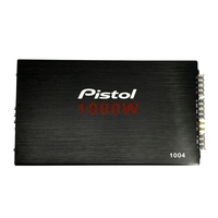 PISTOL GM-E1004 1200W 4 Kanal Amplifier Mobil Kelas AB 100W X4 RMS 4 Ohm Stereo Jangkauan Penuh