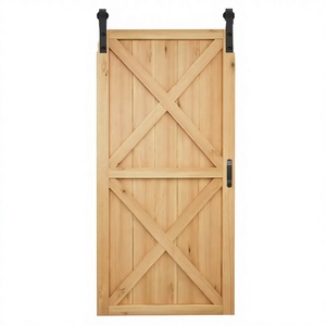 Kit de quincaillerie de haute qualité pour système de rail de porte de grange moderne en laiton M00002, 6,6 pieds, intérieur/extérieur, pour hôtel et salon - Product Image 4