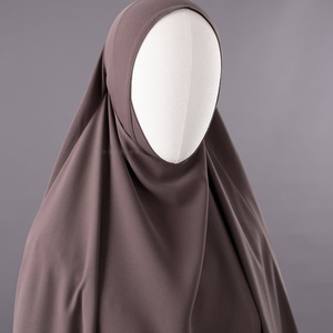 Nuovo Trend Personalizzato: Set Abaya Premium <span class=keywords><strong>Nida</strong></span> a Due Pezzi con Cerniera e Khimar per Donne Musulmane, Vendita all'Ingrosso, Abaya Semplice per Ramadan ed Eid - Product Image 5