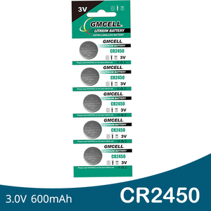 Pile au lithium CR2450 3V CR/DL/ECR/GPCR 2450, pile bouton compatible avec les clés de voiture, les bougies chauffe-plat et les bougies. - Product Image 1