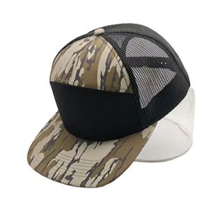 Gorra Trucker Estilo 168 Personalizada con Visera Plana, 7 Paneles, Camuflaje, Gorra Ajustable con Cierre a Presión, Malla Trasera, Gorra de Béisbol - Product Image 4