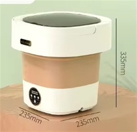 Mini Lave-linge Amélioré avec Panier Essoreur et Fonction de Pliage pour Sous-vêtements