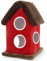 Vente en gros usine : Marionnette à main créative en forme de maison, en peluche super douce, jouet réconfortant, éducatif et interactif