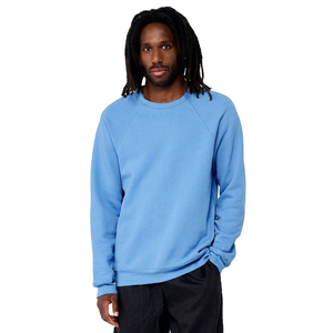 Sudadera Unisex Azul con Mangas Raglán, Cuello Redondo, Tejido Francés, Resistente al Viento, Tie-Dye, 100% Algodón, Corte Regular - Product Image 1