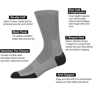 Calcetines de Ciclismo Personalizados para Hombre, Calcetines Deportivos Transpirables que Absorben la Humedad - Product Image 4