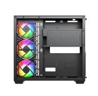 Boîtier d'ordinateur Usine Boîtier de jeu PC de bureau Installation rapide Boîtier PC de bureau CPU ATX avec verre incurvé