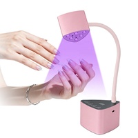 Lampe à LED pour ongles en aluminium haute puissance, mini lampe de bureau sans fil 18W, sèche-ongles avec lampe tactile pour salon et domicile