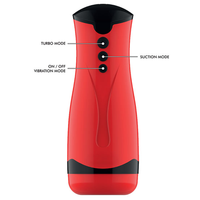 Juguete Sexual Masculino con Succión de 3 Frecuencias y Vibración de 5 Frecuencias, Masturbador con Copa de Succión Profunda para Hombres
