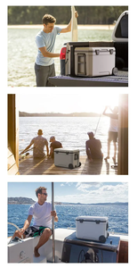 45L Cooler Box con ruote in plastica ghiacciaia <span class=keywords><strong>contenitore</strong></span> per alimenti per conservare freschi refrigeratori esterni per la pesca Picnic in campeggio - Product Image 6