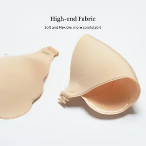 In-stock Strapless Front Closure Women Sticky Invisible Bra Waterproof Self Adhesive Bra