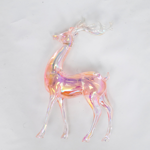 Décoration de Noël d'intérieur : Cerf transparent en cristal pour sublimation - Product Image 6