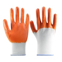 Gants de travail en latex entièrement enduits de PVC et de nitrile, résistants à l'abrasion, antidérapants, respirants, tricotés, de sécurité – Vente en gros usine