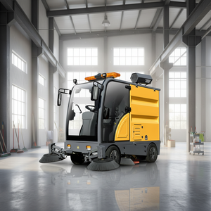 Mini balayeuse de rue électrique commerciale Machine de nettoyage industriel à quatre roues Mini balayeuse de rue camion à vendre - Product Image 3