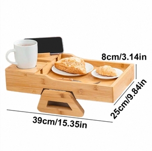 <span class=keywords><strong>Plateau</strong></span> d'<span class=keywords><strong>accoudoir</strong></span> de <span class=keywords><strong>canapé</strong></span> en bambou pliable direct d'usine pour boissons et bijoux pour une utilisation de bureau - Product Image 5