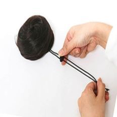 Extension de cheveux synthétiques bruns bicolores Cheveux artificiels de la mère des cheveux - Product Image 1