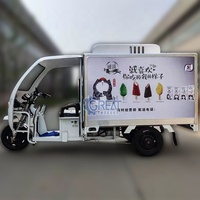 Mini camion de chambre froide chariot de nourriture électrique avec évier congélateur et réfrigérateur van et camion à vendre à dubaï