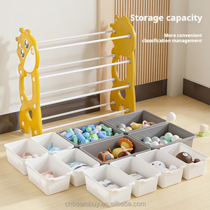 Kệ đồ chơi, tủ trẻ em phong cách nội thất phòng ngủ trẻ em, kèm hộp nhựa đựng đồ, bán theo bộ - Product Image 2