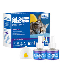 Diffuseur de phéromones calmantes pour chats et chiens, recharge liquide, formule naturelle, matériau plastique, soulage l'anxiété, 100% sûr pour les animaux de compagnie