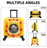 Sac de transport pour animaux de compagnie, valise transparente en forme de capsule spatiale pour chien, sac à dos pour chat avec roulettes