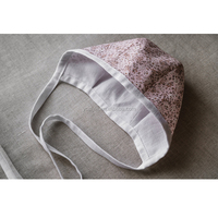 Gorro de Bebé Recién Nacido OEM, Diseño Floral de Doble Cara, Estilo Vintage, de Algodón y Lino, Gorro de Verano, Turbante