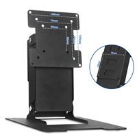 Support d'écran en métal noir Wearson VESA 75x75 100x100, support de bureau pour écran tactile LCD 24 pouces et PC tout-en-un