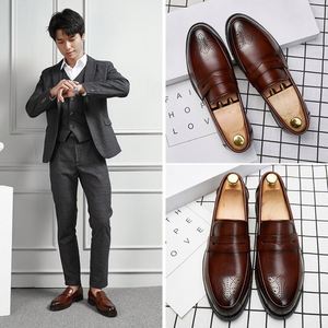 Chaussures en cuir pour hommes, vente chaude, respirantes, décontractées, nouveau design, Zapatos De Cuero - Product Image 3