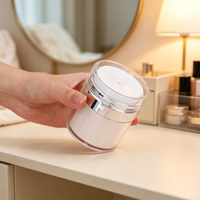 Emballage cosmétique de luxe, pot sans air de 50 g, pot sans air pour soins de la peau et 50 ml sans air avec pompe à sérum