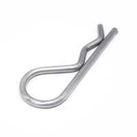 Ressort de verrouillage à clip ondulé en acier inoxydable de type R, personnalisé OEM, pour goupille fendue