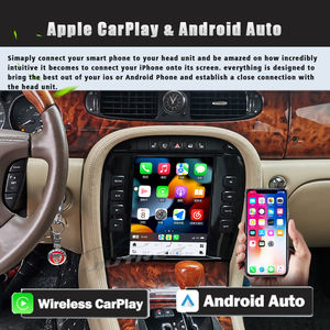 Autoradio 9,7 pouces Android 13 pour Jaguar XJ XJL 2004-2008, CarPlay sans fil, lecteur multimédia, GPS, navigation DSP, CarPlay - Product Image 4