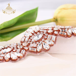 الفضة حجر الراين حزام الزفاف وصيفه الشرف كريستال شاح حزام ثوب الزفاف النساء اللباس - Product Image 4