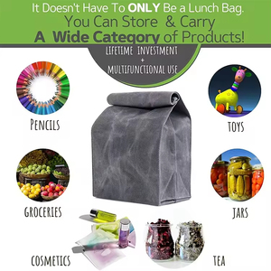 Bolsa <span class=keywords><strong>de</strong></span> Almuerzo Lavable <span class=keywords><strong>de</strong></span> Poliéster, Lonchera Reutilizable, Compra <span class=keywords><strong>de</strong></span> Larga Duración para Hombres, Mujeres y Niños, Bolsa <span class=keywords><strong>de</strong></span> Almuerzo para Oficina, para Niñas - Product Image 4