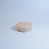 Palette à paupières vide universelle en PMMA recyclable, avec miroir intégré et houppette, forme personnalisée, couleur Pantone, emballage cosmétique